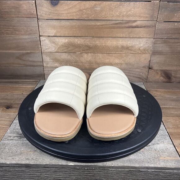 SOREL Ella III Slide Sandals Women’s US Size 9.5 Slip On Flats Leather Casual - Picture 2 of 10